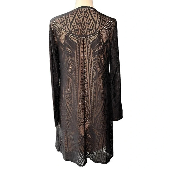 BCBGMaxAzria Nataly Black Lace Dress Size Medium - Picture 4 of 8